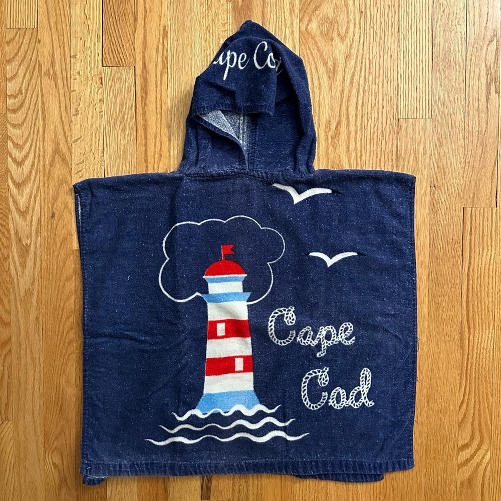 Cape cod beach towel with hood